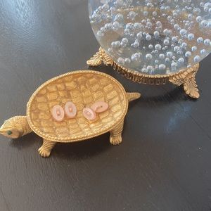 Pink Pearly Button Cuff Links